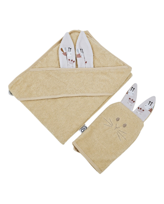 Cotton bath cover and EKO flannel BEES Cotton bath cover and EKO flannel BEES