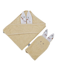 Housse de bain en coton et flanelle EKO BEES Housse de bain en coton et flanelle EKO BEES