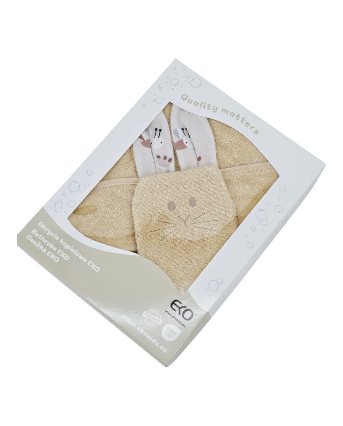 Cotton bath cover and EKO flannel BEES Cotton bath cover and EKO flannel BEES