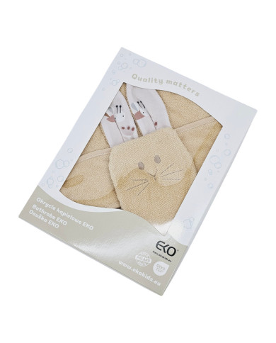 Cotton bath cover and EKO flannel BEES Cotton bath cover and EKO flannel BEES