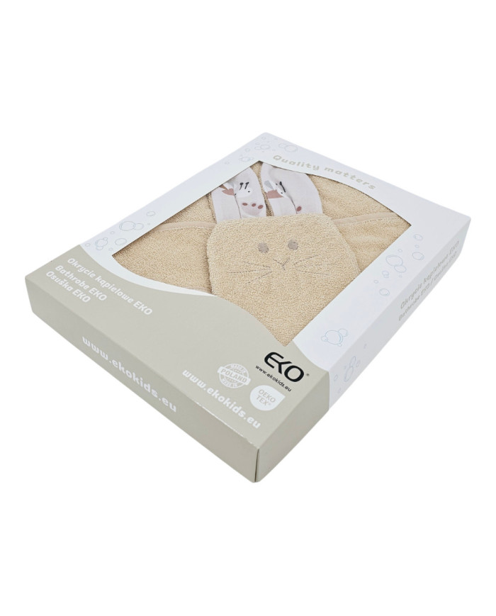 Cotton bath cover and EKO flannel BEES Cotton bath cover and EKO flannel BEES