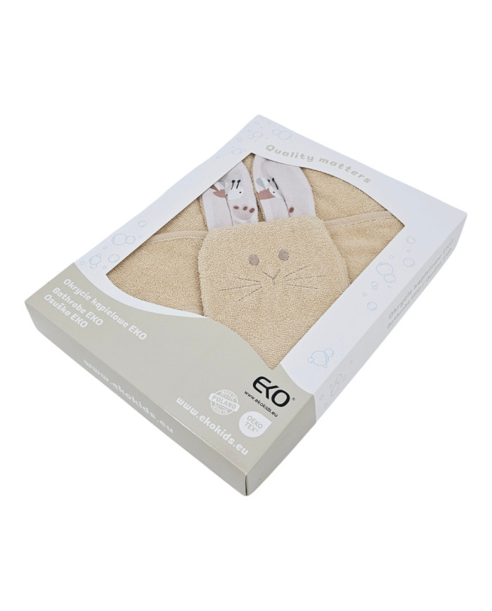 Cotton bath cover and EKO flannel BEES Cotton bath cover and EKO flannel BEES