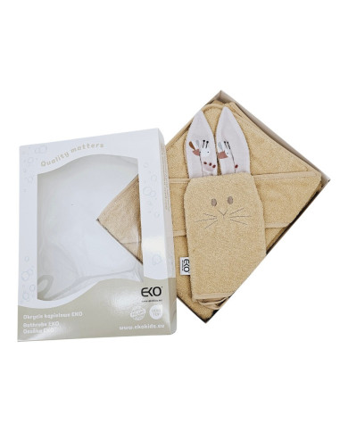 Cotton bath cover and EKO flannel BEES Cotton bath cover and EKO flannel BEES