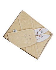 Cotton bath cover and EKO flannel BEES Cotton bath cover and EKO flannel BEES