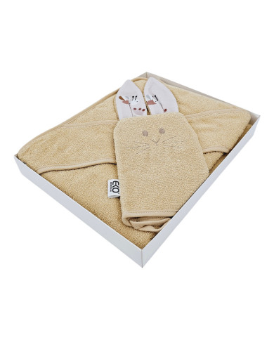 Cotton bath cover and EKO flannel BEES Cotton bath cover and EKO flannel BEES