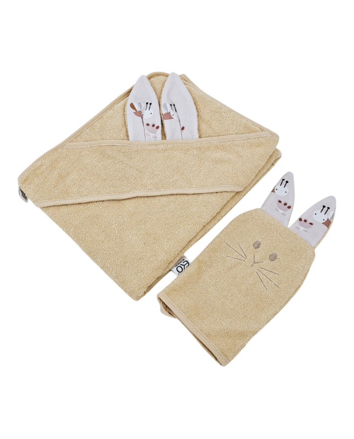 Housse de bain en coton et flanelle EKO BEES Housse de bain en coton et flanelle EKO BEES