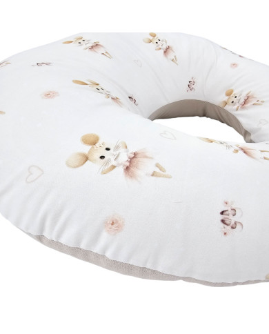 Sametový croissant na kojení BALLERINA MOUSE Sametový croissant na kojení BALLERINA MOUSE