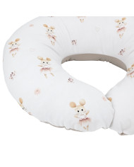 Zamatový croissant na dojčenie BALLERINA MOUSE Zamatový croissant na dojčenie BALLERINA MOUSE