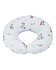 Zamatový croissant na dojčenie PILOT BEAR