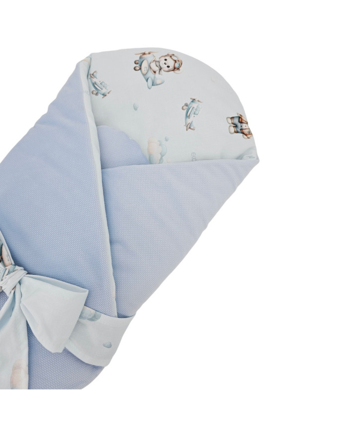 VELVET Pamučni Baby Wrap PILOT BEAR
