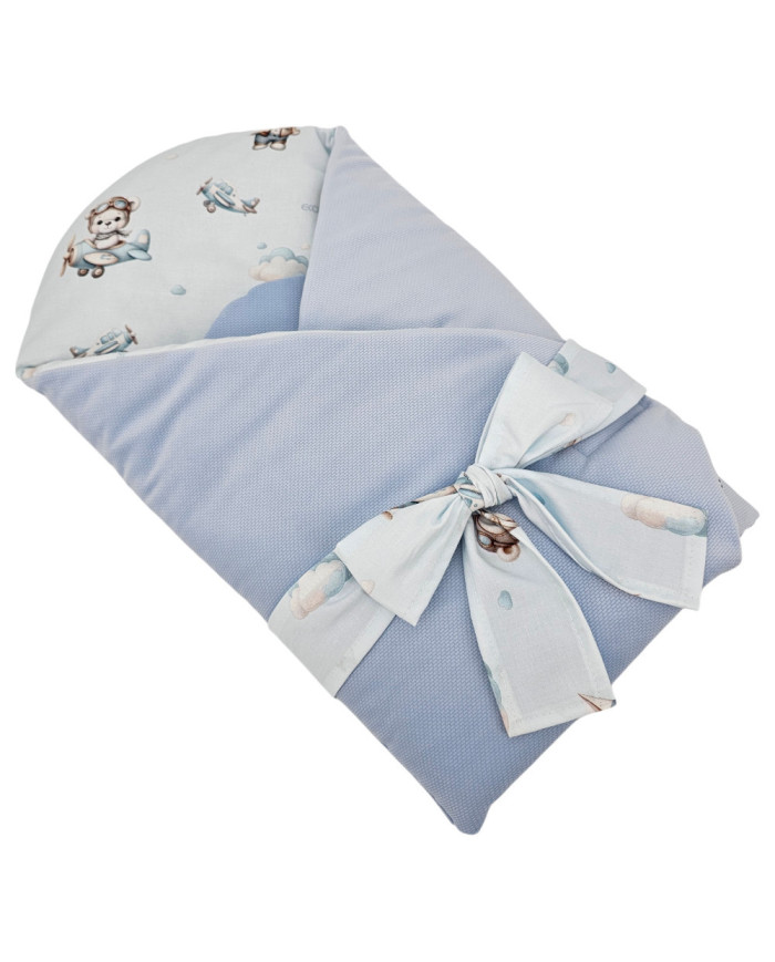 VELVET Pamučni Baby Wrap PILOT BEAR