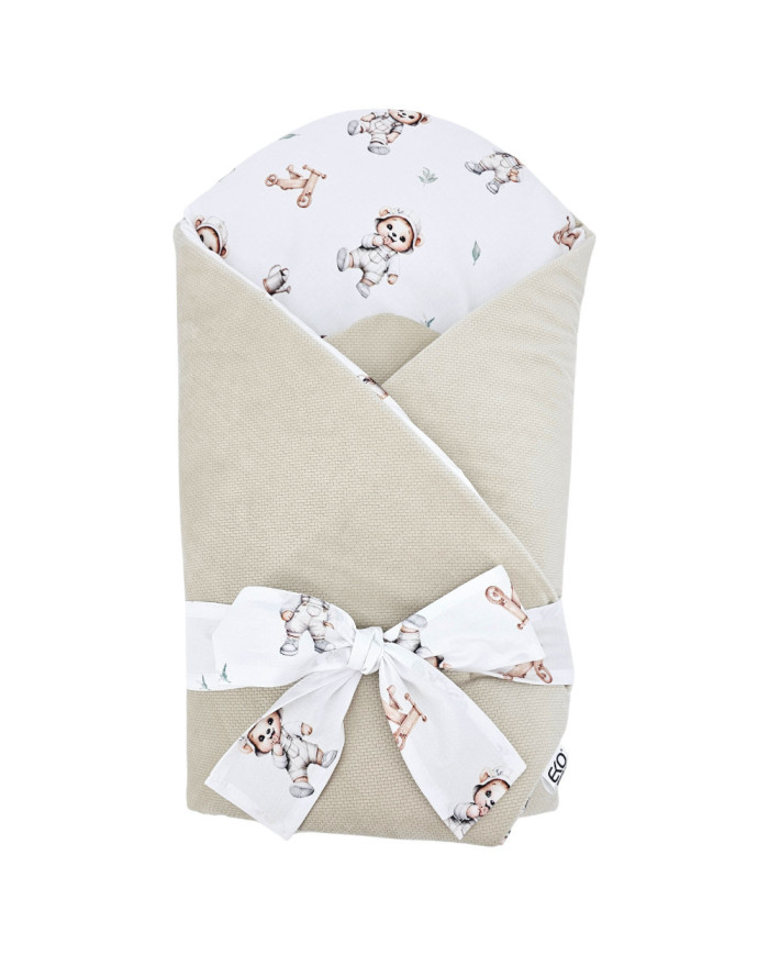 Bavlněný zavinovačka se vzorem VELVET GARDENER BEAR Bavlněný zavinovačka se vzorem VELVET GARDENER BEAR