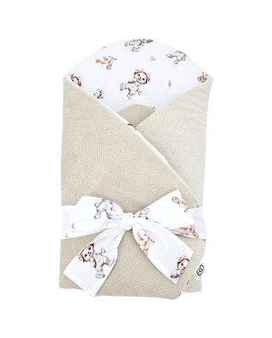 Bavlnený zavinovačka s VELVET GARDENER BEAR Bavlnený zavinovačka s VELVET GARDENER BEAR