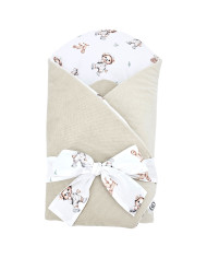 Bavlněný zavinovačka se vzorem VELVET GARDENER BEAR Bavlněný zavinovačka se vzorem VELVET GARDENER BEAR