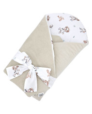 Bavlnený zavinovačka s VELVET GARDENER BEAR