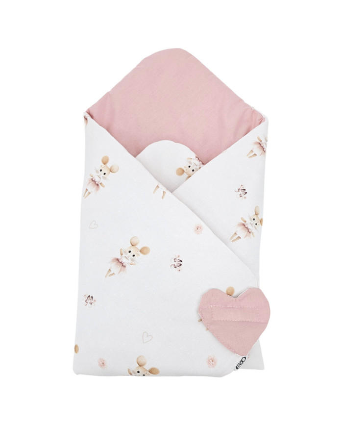 Bilateralni printani pamučni Baby Wrap BALLERINA MOUSE Bilateralni printani pamučni Baby Wrap BALLERINA MOUSE