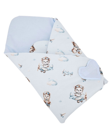Kétoldalas nyomtatott pamut kúp PILOT BEAR Kétoldalas nyomtatott pamut kúp PILOT BEAR