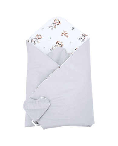 Double-sided printed cotton horn GARDENER BEAR Double-sided printed cotton horn GARDENER BEAR
