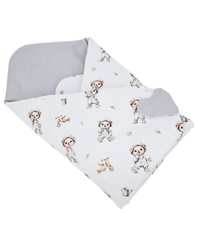 Double-sided printed cotton horn GARDENER BEAR Double-sided printed cotton horn GARDENER BEAR