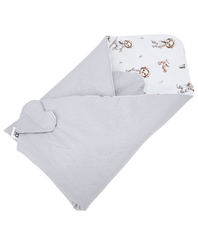 Double-sided printed cotton horn GARDENER BEAR Double-sided printed cotton horn GARDENER BEAR