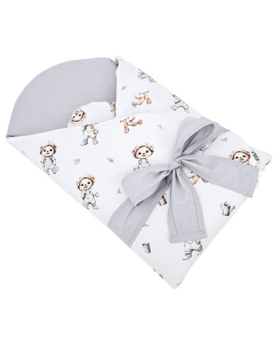 Bavlnený zavinovačka s potlačou kokosového orecha GARDENER BEAR