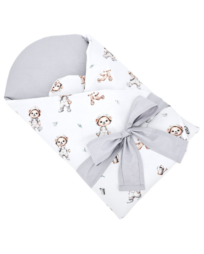 Bavlnený zavinovačka s potlačou kokosového orecha GARDENER BEAR