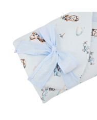 Printani Pamučni Baby Wrap sa kokosovim umetkom PILOT BEAR