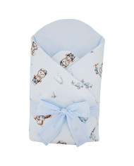 Printani Pamučni Baby Wrap sa kokosovim umetkom PILOT BEAR