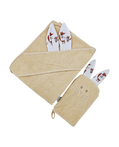 Cotton bath cover and EKO flannel FOX Cotton bath cover and EKO flannel FOX