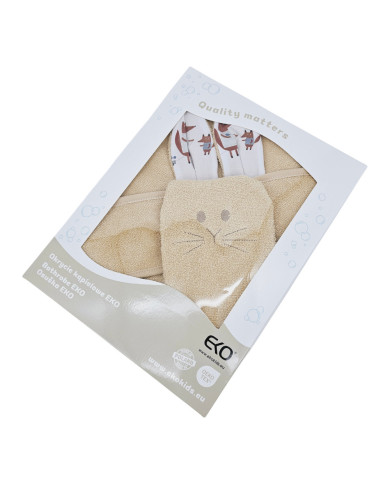 Cotton bath cover and EKO flannel FOX Cotton bath cover and EKO flannel FOX