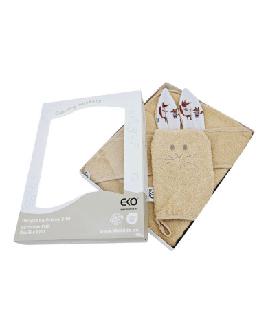 Cotton bath cover and EKO flannel FOX Cotton bath cover and EKO flannel FOX