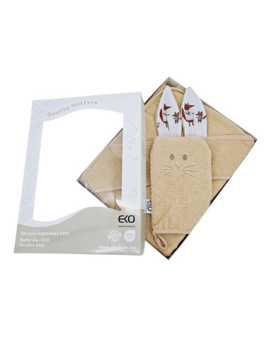 Cotton bath cover and EKO flannel FOX Cotton bath cover and EKO flannel FOX
