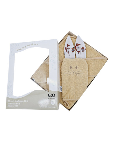 Cotton bath cover and EKO flannel FOX Cotton bath cover and EKO flannel FOX