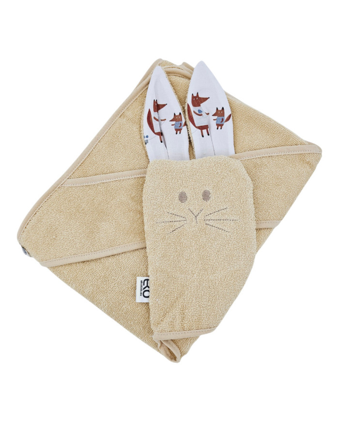 Pamučna navlaka za kupanje i krpa za pranje ECO FOX