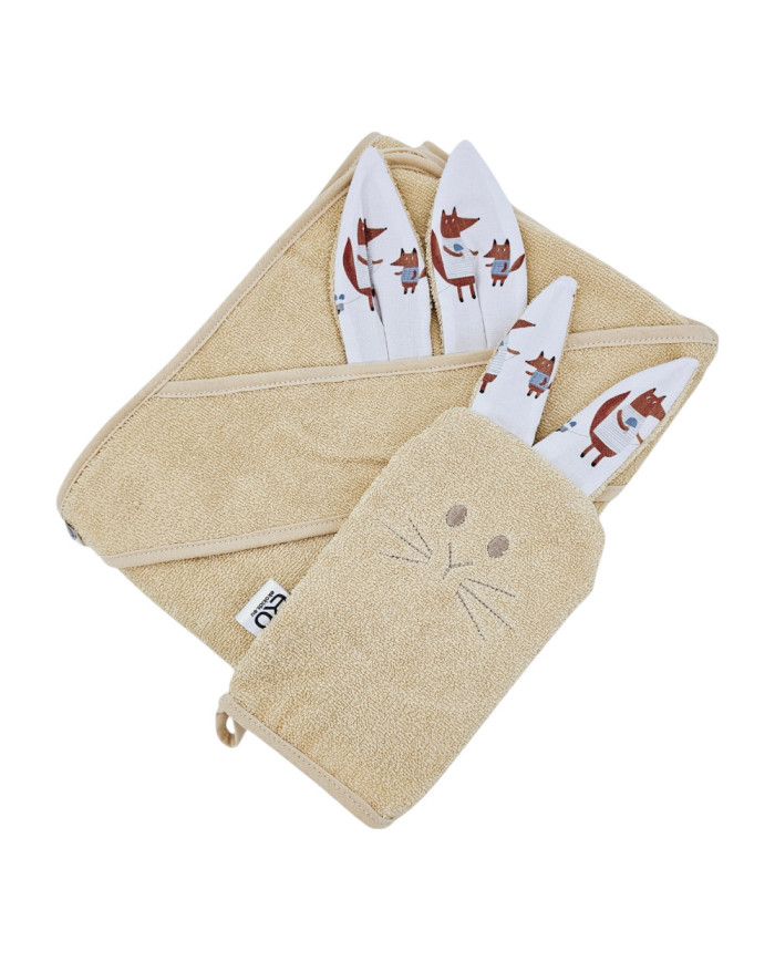 Cotton bath cover and EKO flannel FOX Cotton bath cover and EKO flannel FOX