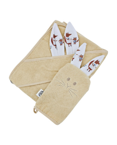 Cotton bath cover and EKO flannel FOX Cotton bath cover and EKO flannel FOX