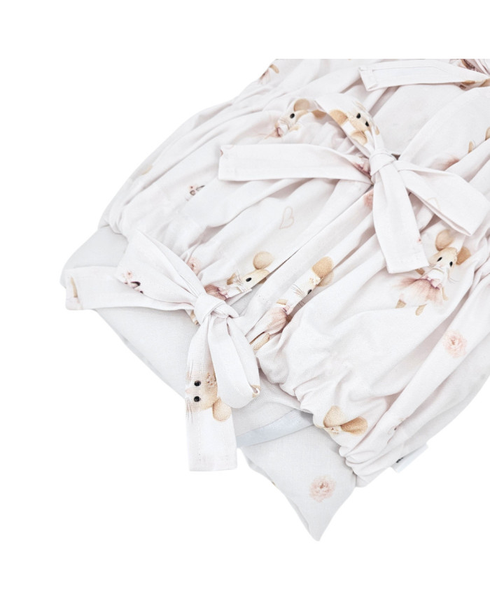 Printani Pamučni Baby Wrap sa kokosovim umetkom BALLERINA MOUSE Printani Pamučni Baby Wrap sa kokosovim umetkom BALLERINA MOUSE