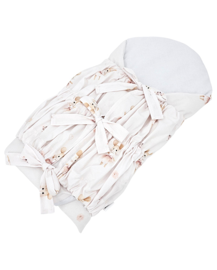 Printani Pamučni Baby Wrap sa kokosovim umetkom BALLERINA MOUSE Printani Pamučni Baby Wrap sa kokosovim umetkom BALLERINA MOUSE