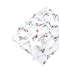 Printed Cotton Swaddle Blanket GARDENER BEAR