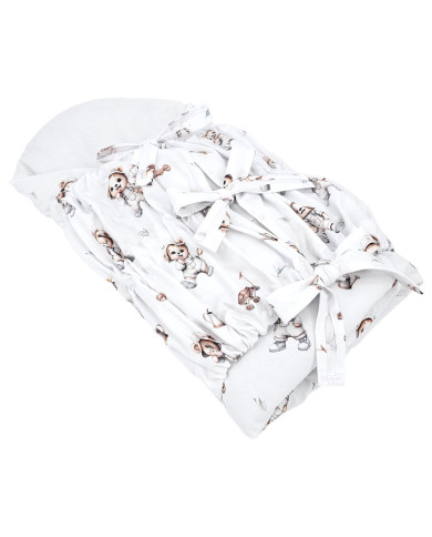 Printed Cotton Swaddle Blanket GARDENER BEAR Printed Cotton Swaddle Blanket GARDENER BEAR