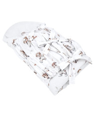 Rożek bawełniany drukowany MIŚ OGRODNIK Rożek bawełniany drukowany MIŚ OGRODNIK