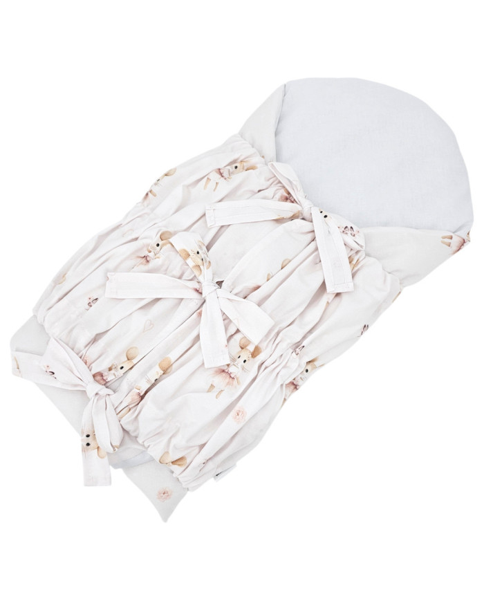 Printed Cotton Swaddle Blanket BALLERINA MOUSE Printed Cotton Swaddle Blanket BALLERINA MOUSE