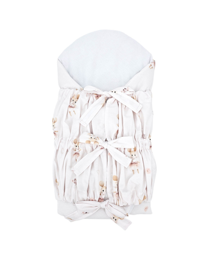 Printed Cotton Swaddle Blanket BALLERINA MOUSE Printed Cotton Swaddle Blanket BALLERINA MOUSE
