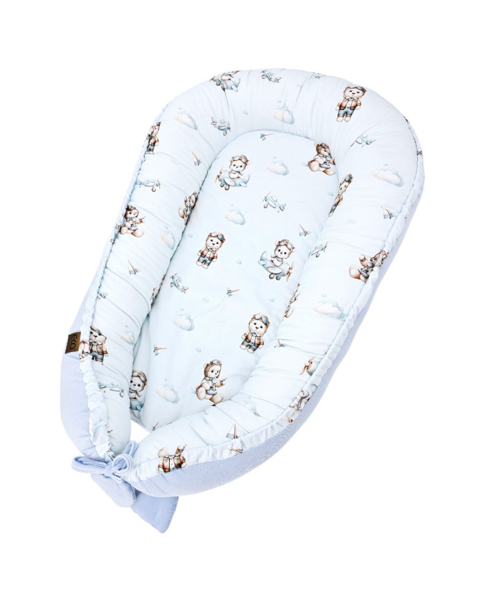 Couverture en VELVET pour bébé PILOT BEAR Couverture en VELVET pour bébé PILOT BEAR