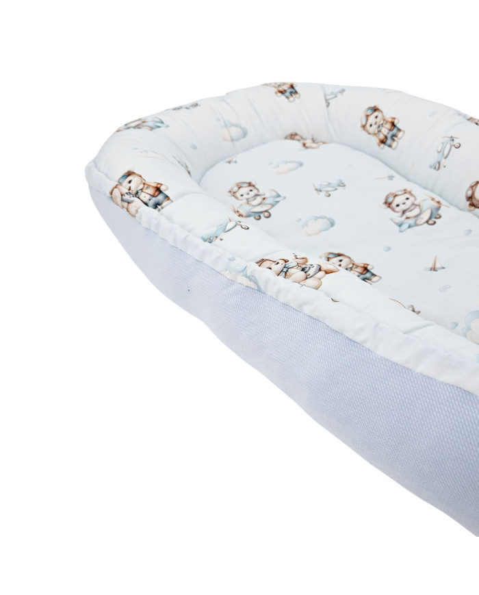 Couverture en VELVET pour bébé PILOT BEAR Couverture en VELVET pour bébé PILOT BEAR