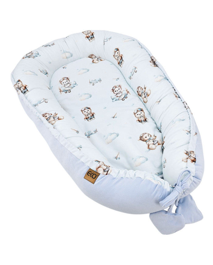 Couverture en VELVET pour bébé PILOT BEAR Couverture en VELVET pour bébé PILOT BEAR