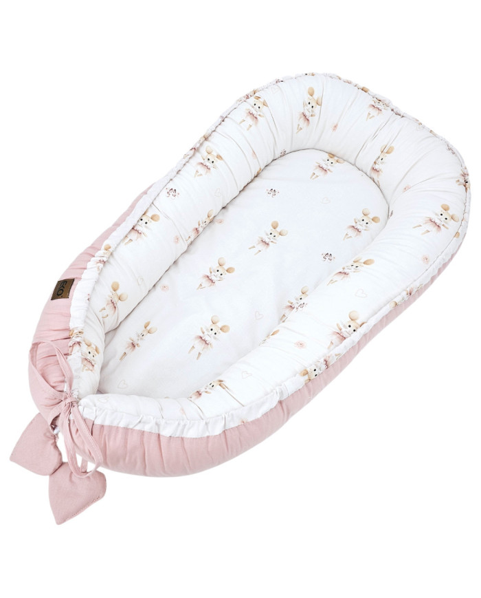Bavlnená hniezdo pre miminko BALLERINA MOUSE Bavlnená hniezdo pre miminko BALLERINA MOUSE