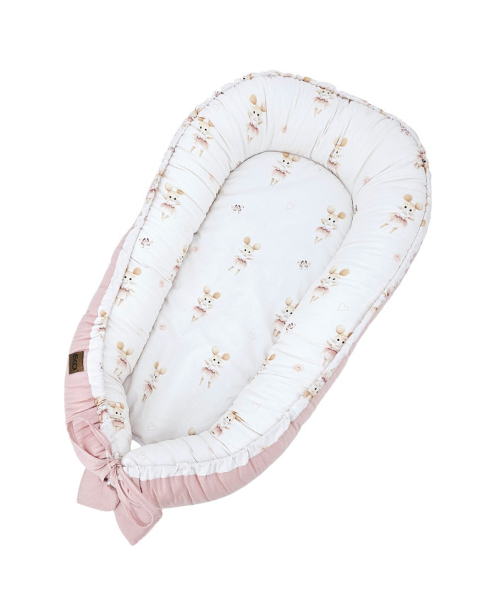 Bavlnená hniezdo pre miminko BALLERINA MOUSE Bavlnená hniezdo pre miminko BALLERINA MOUSE
