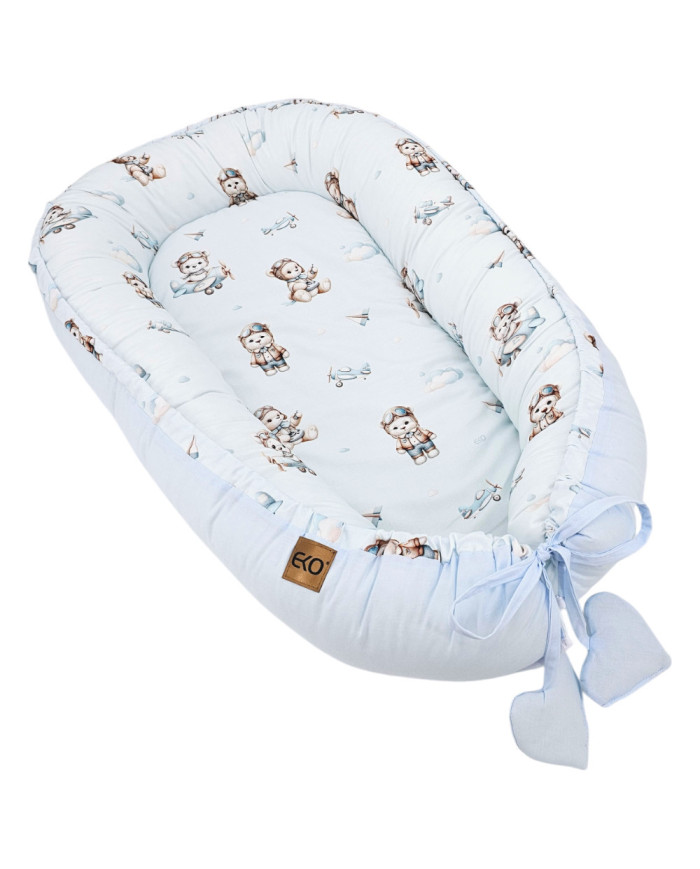 Babynest aus Baumwolle PILOT BEAR