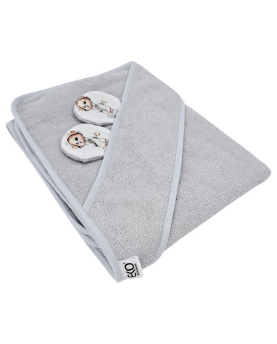 Bambusz fürdőlepedő GARDENER BEAR/GREY Bambusz fürdőlepedő GARDENER BEAR/GREY